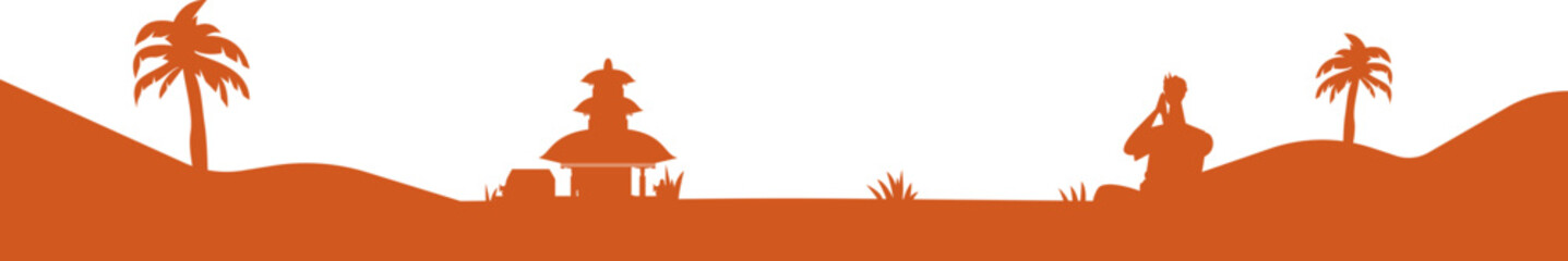 Sacred Silence Day Celebration in Bali with Traditional Ornaments