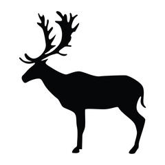 deer silhouette icon transparent background