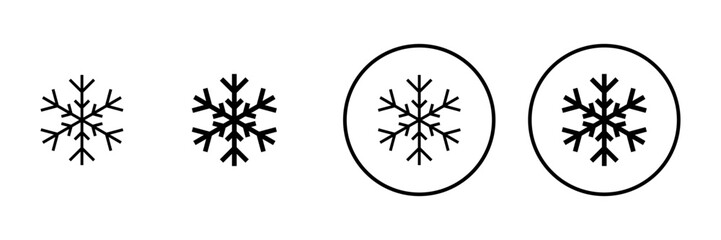 Snow icon vector. snowflake sign and symbol