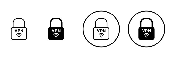 Vpn icon vector. Private network sign and symbol. virtual private network icon.