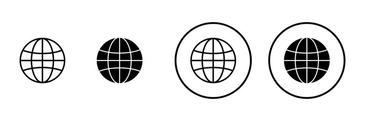 Web icon vector. go to web sign and symbol. web click icon. Global search icon