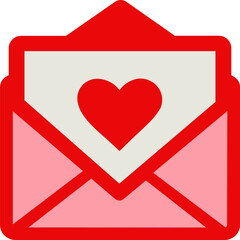 Wedding male card outline and fill icon