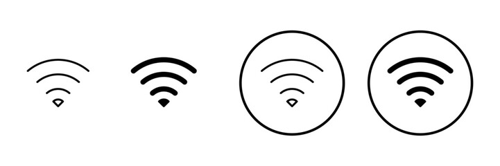 Wifi icon vector. signal sign and symbol. Wireless  icon