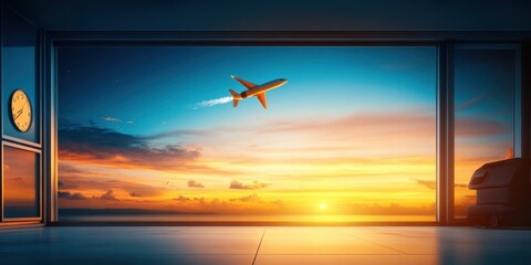 Powerful Rocket Launching Into the Sky Banner