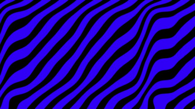 blue wave lines with a black background moving slowly and irregularly to form an abstract, ideal for use as background and wallpaper