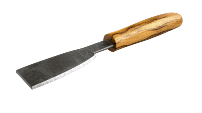 High quality wood chisel with wooden handle design