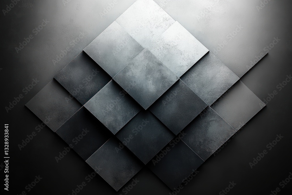 Poster geometric gradient background with halftone dots modern design