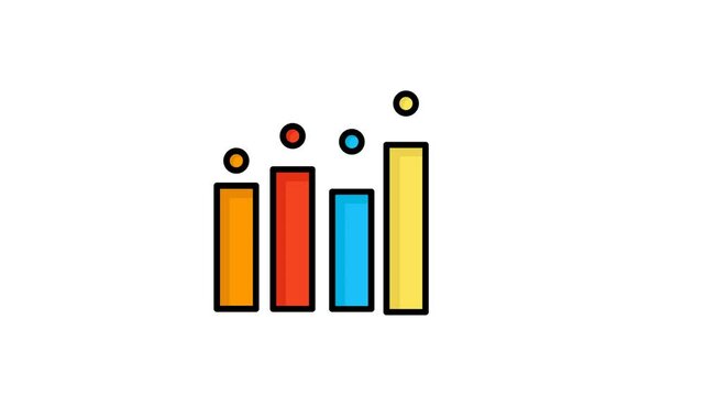 Cost animated icon. animated icon related to business, productivity. suitable for user interface, provide visual feedback and more. alpha channel