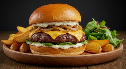 Delicious and big fresh tasty burger