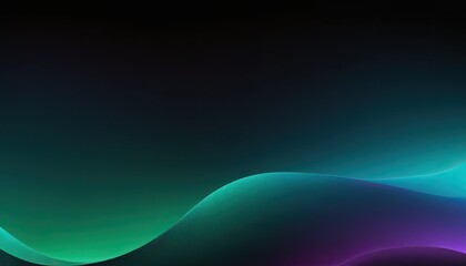 Obraz premium A black background with a blue and purple wave design. 1