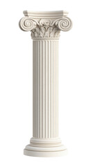 Obraz premium Classical White Corinthian Column with Intricate Design Details