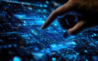 Fingertip Interaction on Futuristic Digital Interface