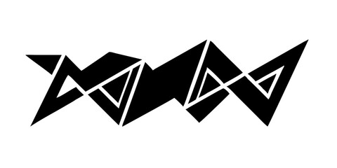 Abstract geometric tribal design