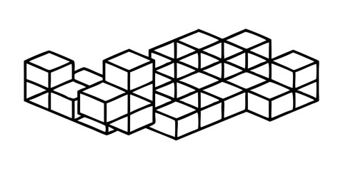 3D cube cluster network