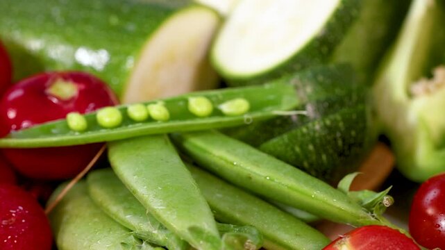 Vibrant Fresh Vegetables Display