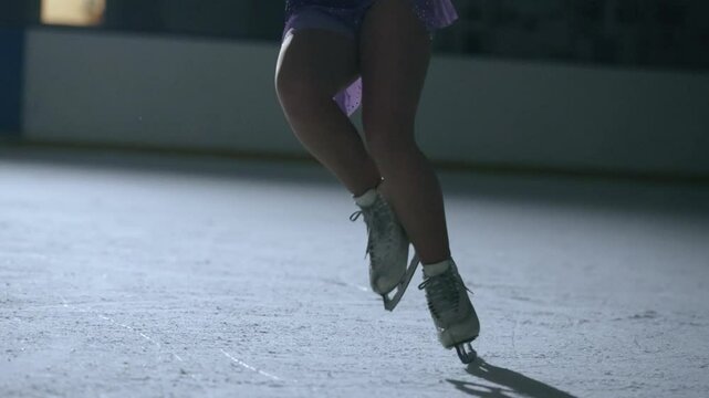 Figure skater girl on ice.