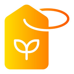 eco tag gradient icon