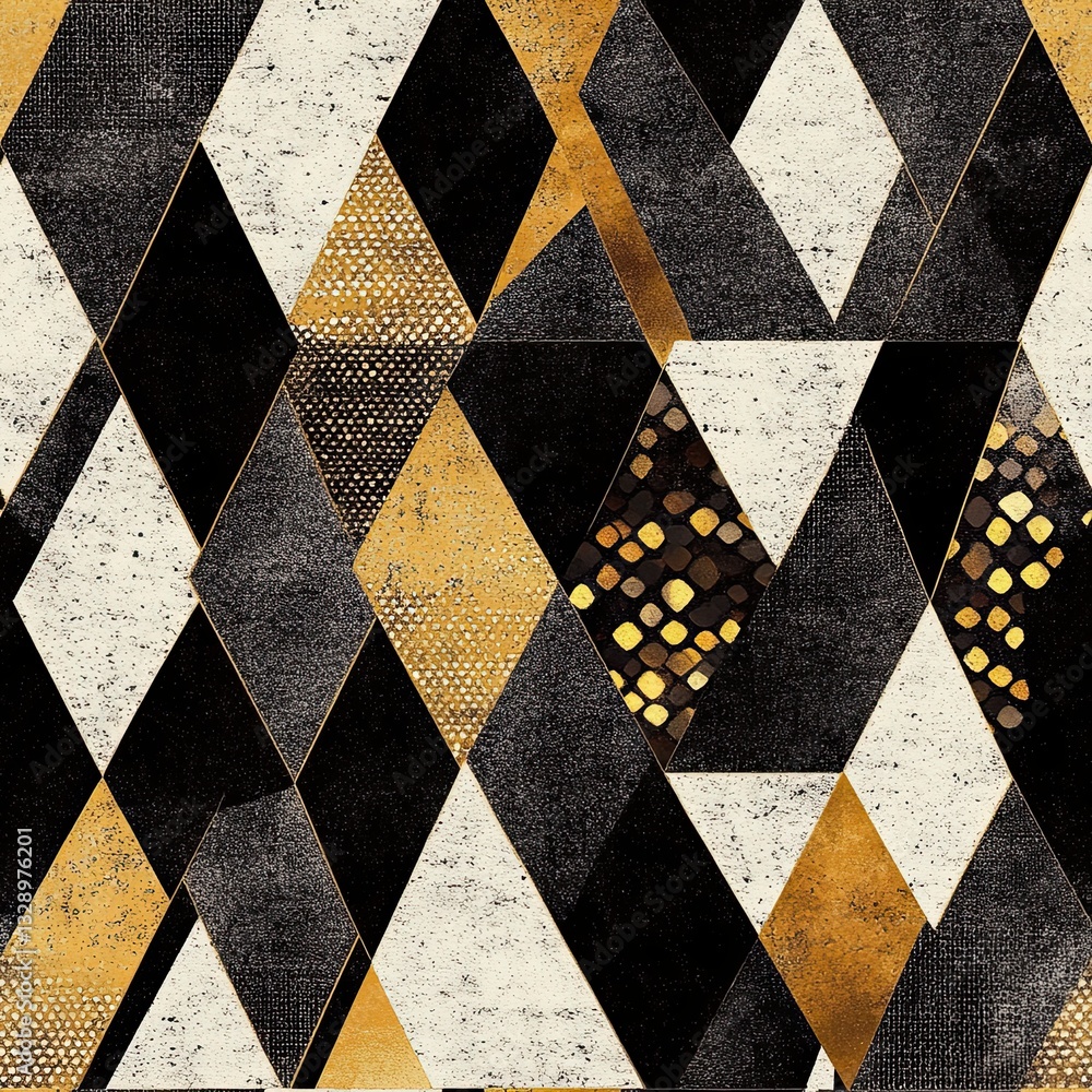 Poster snakeskin seamless pattern angular geometric shapes sharp design