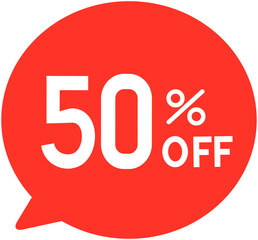 50% discount label