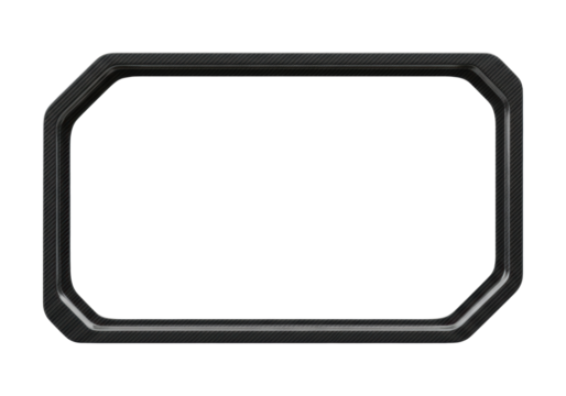 Sleek Carbon Fiber Frame Design.Isolated white background.Full transparent PNG.