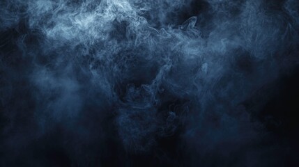 smoke on black background