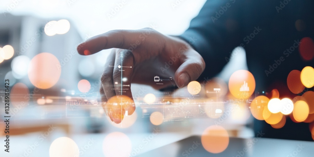 Aufkleber Augmented Reality Business Innovation Smart Wearable Tech Integration for Professional Productivity with Sleek Minimalist Design and Digital Transformation Insights