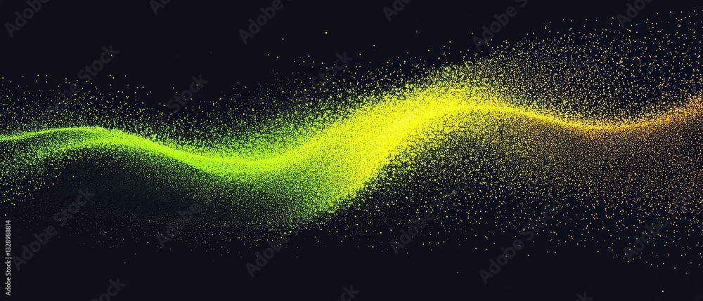 Aufkleber vibrant neon gradient flow, abstract flowing gradient with grainy texture, smooth transitions from b