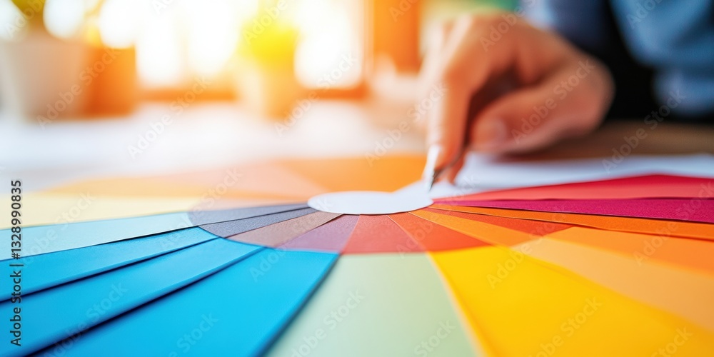 Poster dynamic financial analytics vibrant color palette visualization for next-gen business intelligence a