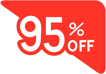 Discount tag 95% off