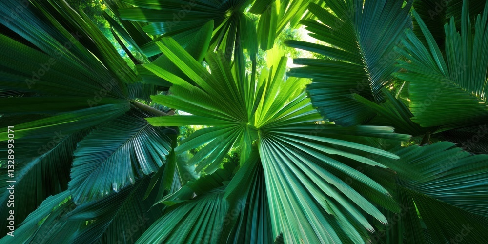Aufkleber vibrant verdant digital ecosystem immersive biophilic design visualizing sustainable tech innovation