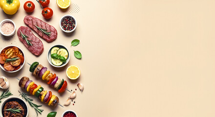 illustration with space for text, copy space, negative space