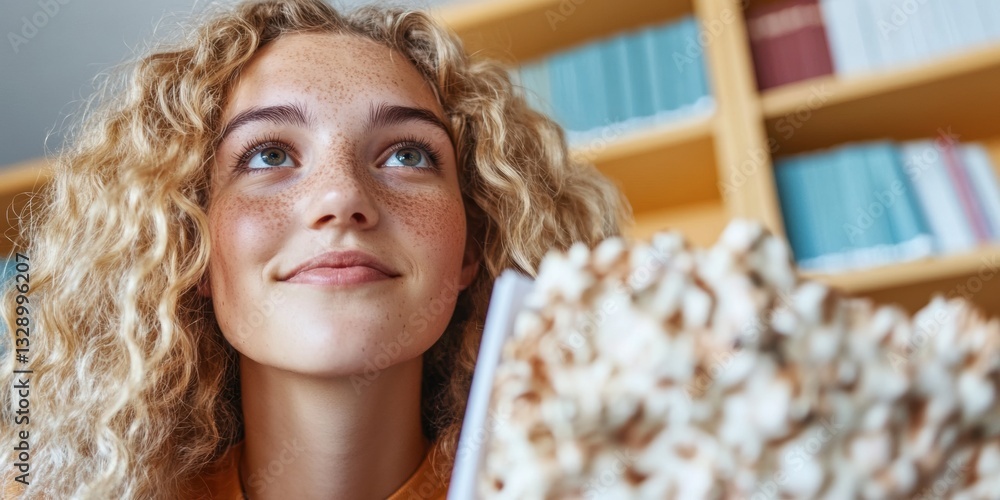 Poster Mindful Learning Horizons Gen Z Student Explores Knowledge Pathways with Creative Curiosity in Modern Academic Sanctuary - Empowering Educational Inspiration