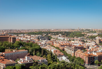Panorama  of Madrid. Spain.