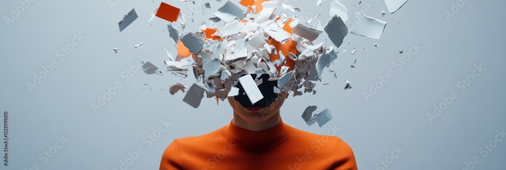 Poster Deconstructed Digital Identity Immersive AR Visualization of Cognitive Fragmentation and Mental Processing in Next-Gen Creative Technology