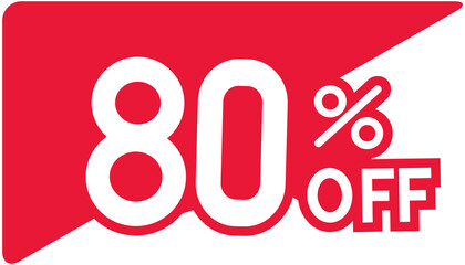 80% Discount tag icon
