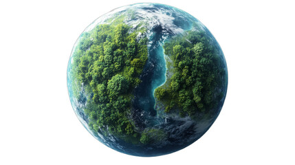 Nature and water blend on a vibrant planet