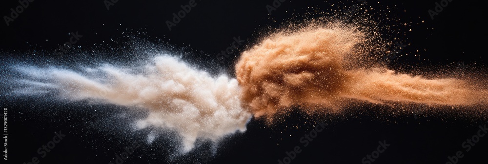 Aufkleber Immersive Digital Transformation Dynamic Particle Collision Visualizing AI-Powered Connectivity and Innovative Technological Convergence in High-Performance Networking