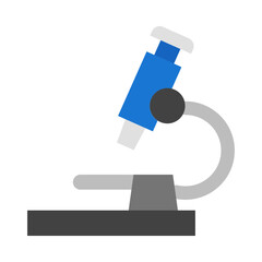 Fototapeta premium Microscope flat icon
