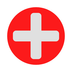 Fototapeta premium Medical Cross flat icon
