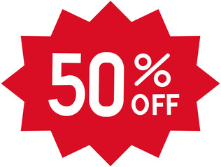 50% discount label