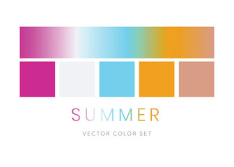 Collection of smooth gradient color palettes arranged in a clean layout. Ideal for digital design, UI/UX, branding, and creative backgrounds.