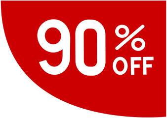 90% discount offer icon