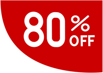 80% discount offer icon