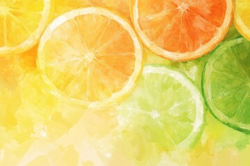 A refreshing citrus gradient background. Featuring zesty oranges, tangy yellows, and soft greens