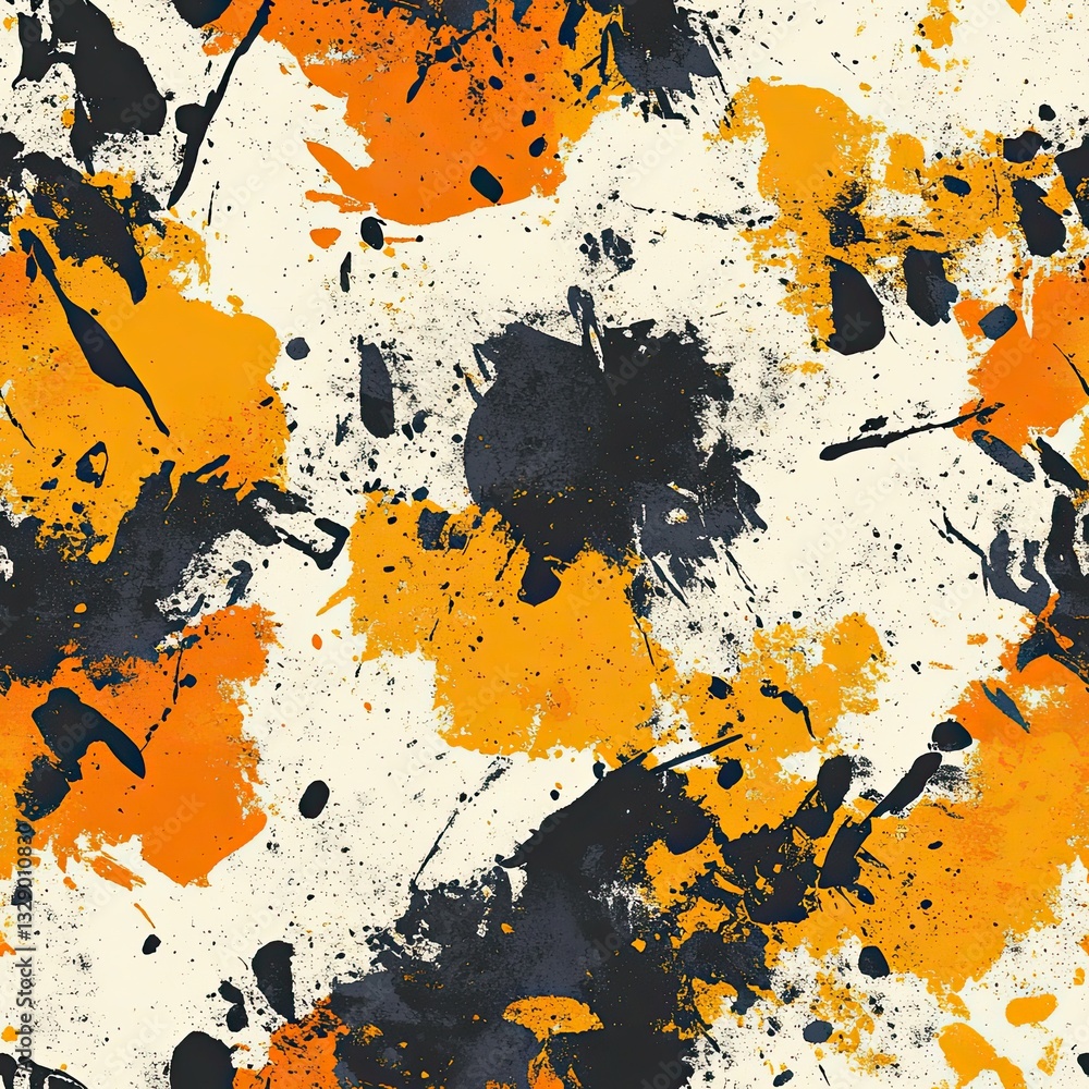 Poster abstract spatter paint high contrast sharp tone splatter pattern design