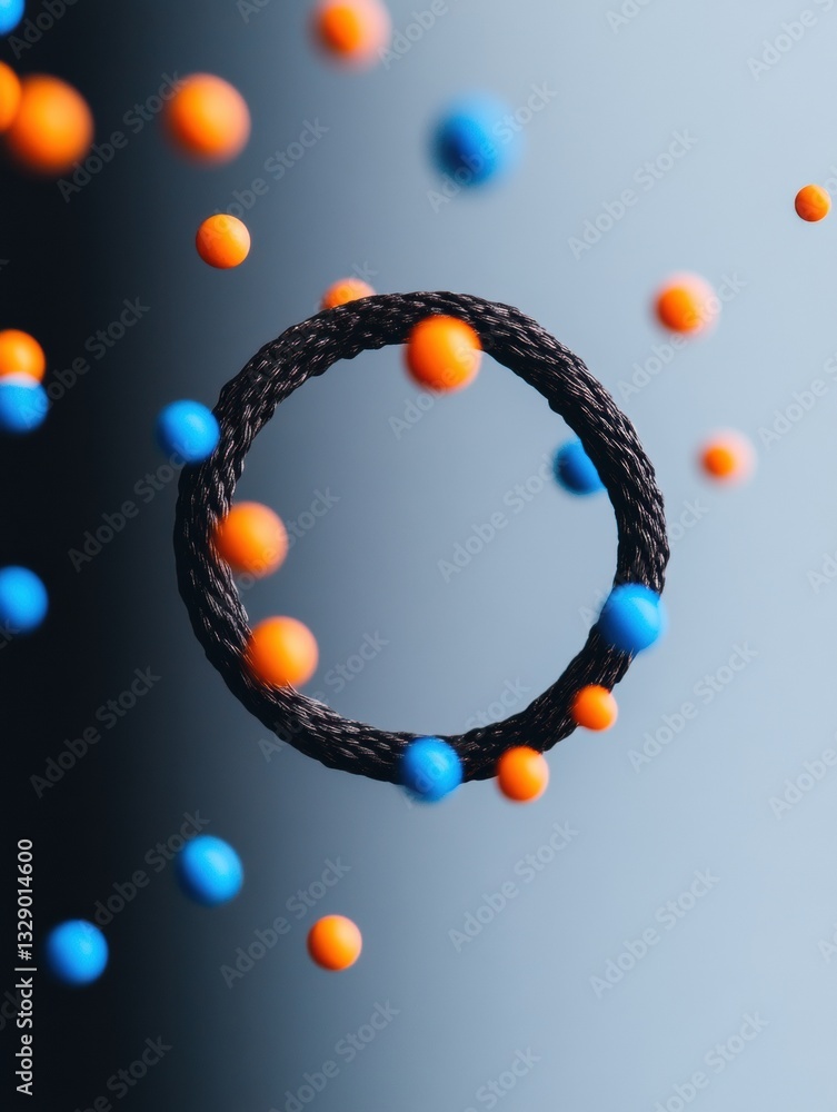 Poster Future-Forward Blockchain Visualization Dynamic Interconnected Network Sphere with Quantum-Inspired Spherical Data Nodes in Immersive Digital Transformation Landscape