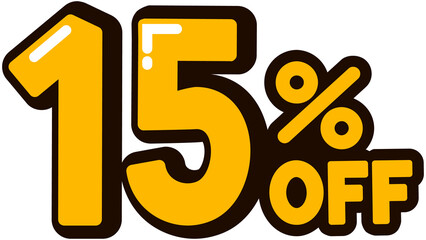 15 Percent Off illustration
