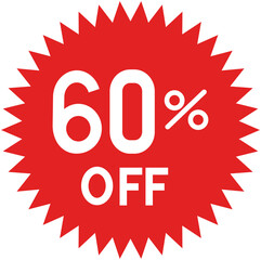 60 Percent Off Discount icon
