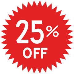 25 Percent Off Discount icon
