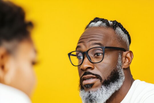 Vibrant Mentorship Moments Empowering Gen Z Professionals with Inclusive Leadership Coaching Against Bold Yellow Minimalist Backdrop